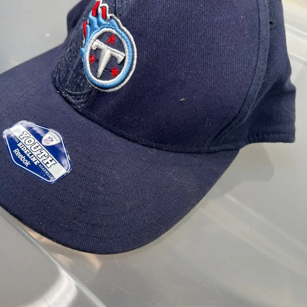 Reebok Tennessee‎ Titans Hat Boys Adjustable Blue Stretch Football NFL Cap Youth